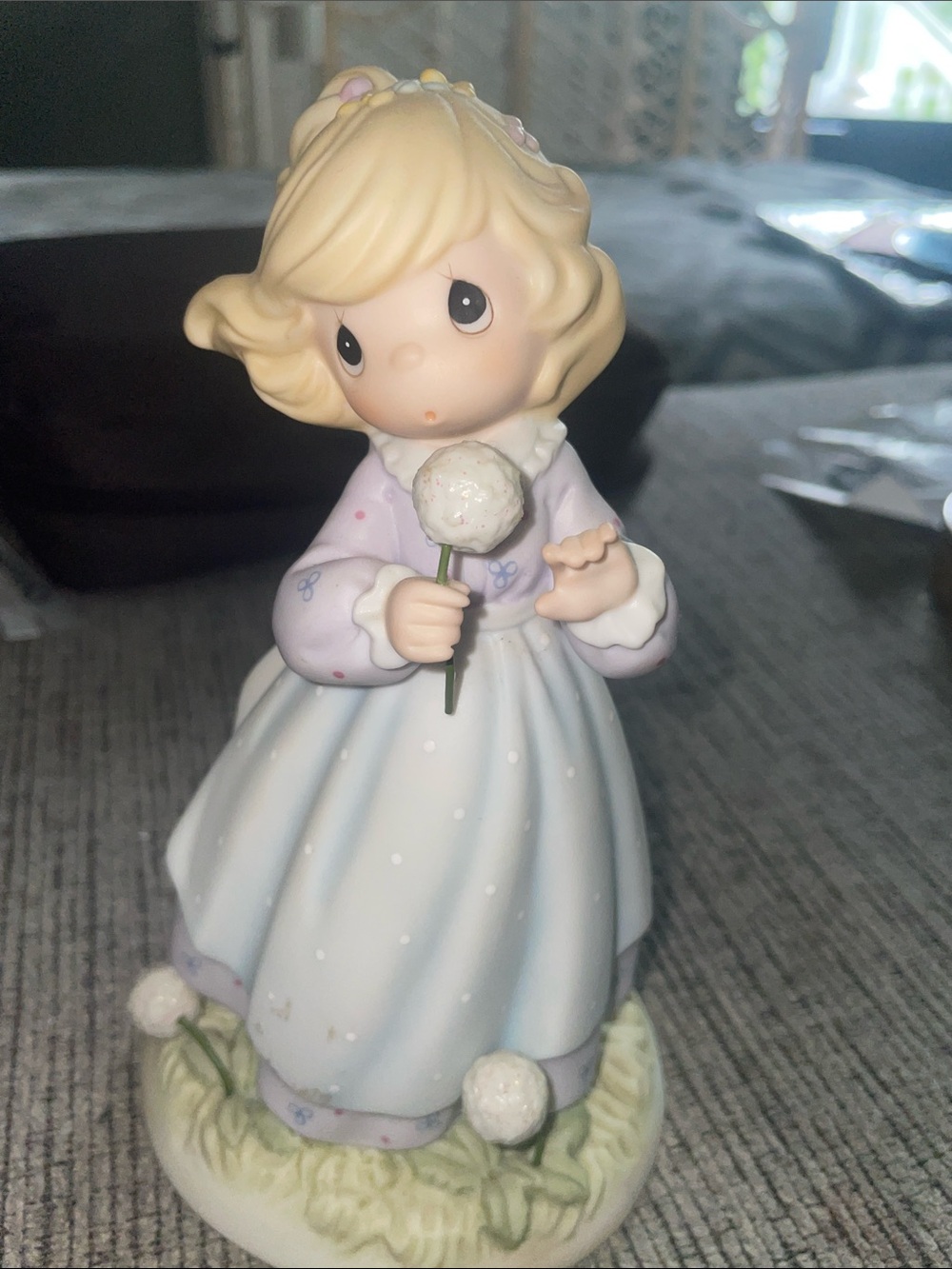 Precious Moments Nearer to the Heart of God Figuring from 2001, Lavender Dress